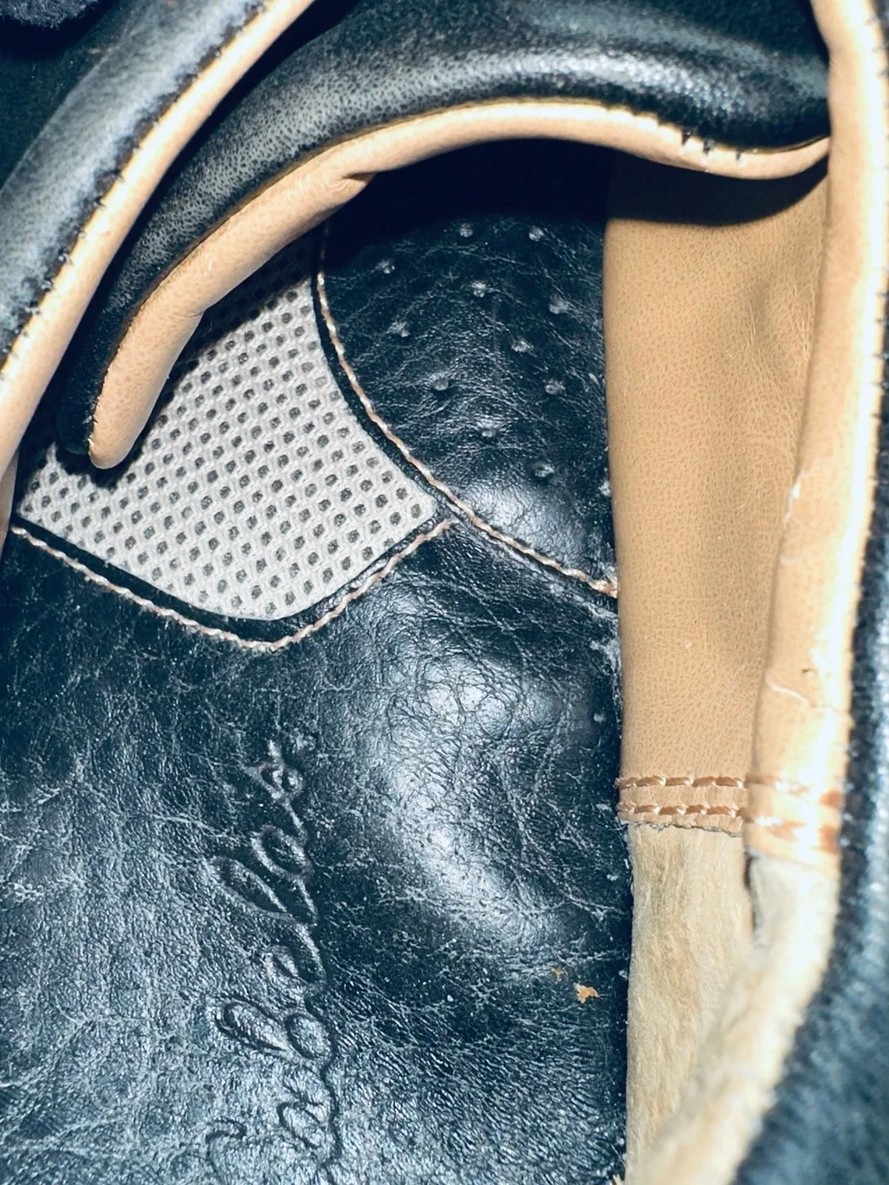Black Leather Lace-Up Casual Shoes